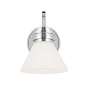 Kichler 55153 Farum 1-lt 10" Tall Wall Sconce - Chrome Opal Glass
