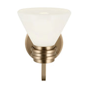 Kichler 55153 Farum 1-lt 10" Tall Wall Sconce - Champagne Bronze Opal Glass