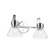 Kichler 55154 Farum 2-lt 19" Vanity Light - Chrome Clear Glass
