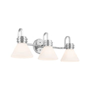 Kichler 55155 Farum 3-lt 26" Vanity Light - Chrome Opal Glass