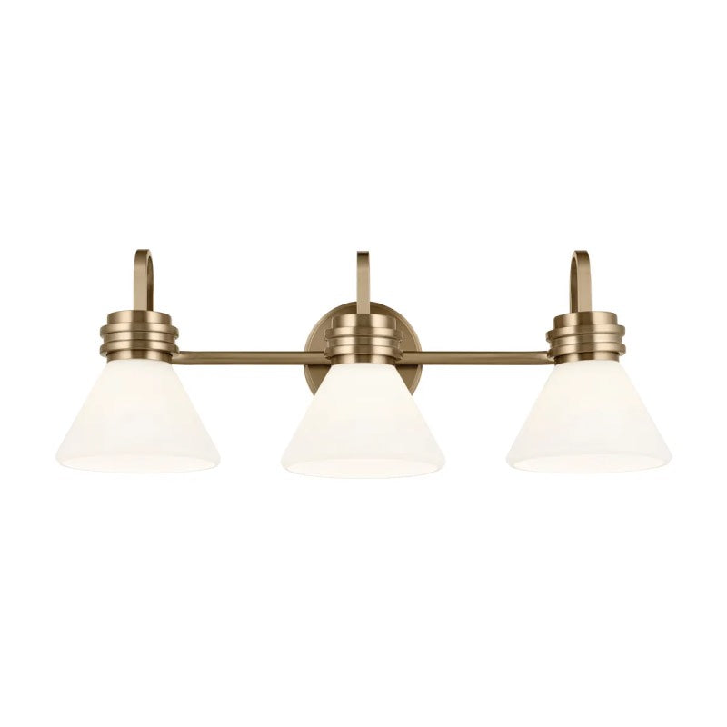 Kichler 55155 Farum 3-lt 26" Vanity Light - Champagne Bronze Opal Glass