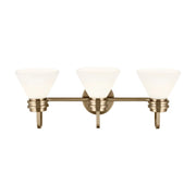 Kichler 55155 Farum 3-lt 26" Vanity Light - Champagne Bronze Opal Glass
