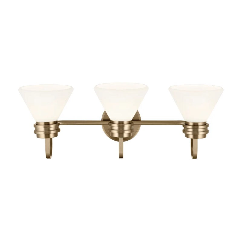 Kichler 55155 Farum 3-lt 26" Vanity Light - Champagne Bronze Opal Glass