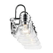 Kichler 55156 Farum 4-lt 34" Vanity Light - Chrome Clear Glass