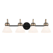 Kichler 55156 Farum 4-lt 34" Vanity Light-Black Opal