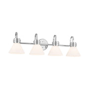 Kichler 55156 Farum 4-lt 34" Vanity Light-Chrome Opal