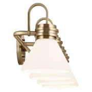 Kichler 55156 Farum 4-lt 34" Vanity Light-Champagne Bronze Opal Glass