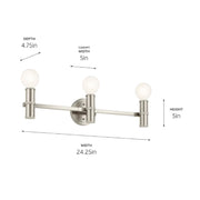 Kichler 55157 Torche 3-lt 24" Vanity Light