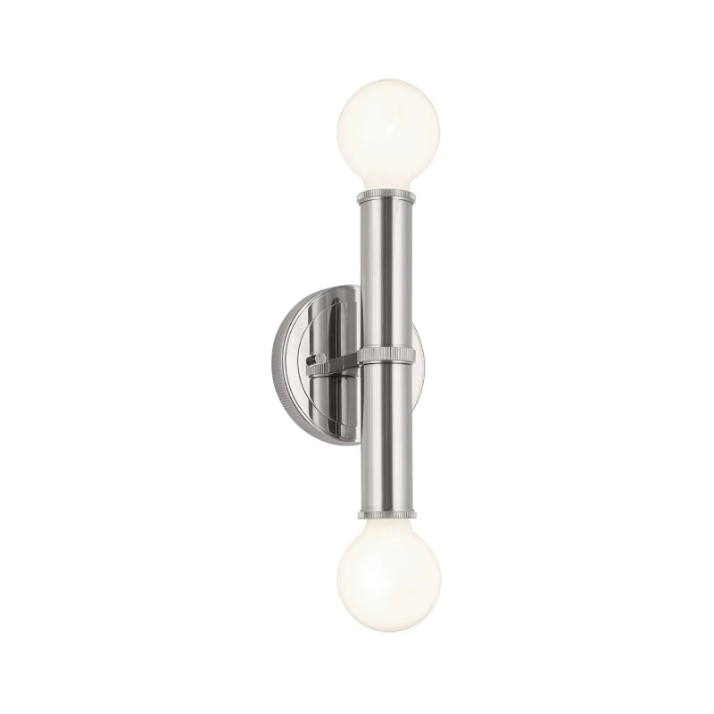 Kichler 55159 Torche 2-lt 10" Tall Wall Sconce-Polished Nickel