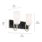 Kichler 55162 Solia 2-lt 14" Vanity Light