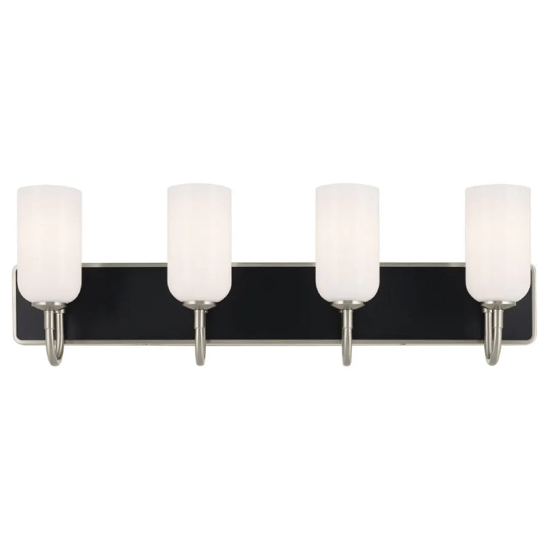 Kichler 55164 Solia 4-lt 32" Vanity Light-Brushed Nickel with Black