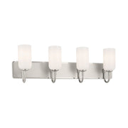 Kichler 55164 Solia 4-lt 32" Vanity Light-Polished Nickel with Satin Nickel