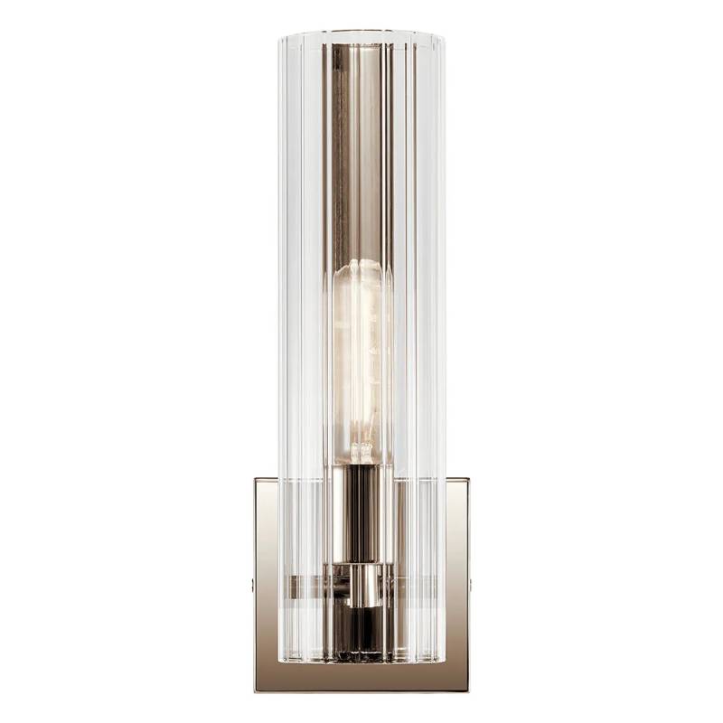 Kichler 55165 Jemsa 1-lt 14" Tall Wall Sconce-Polished Nickel