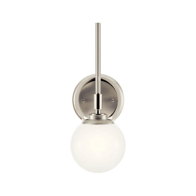 Kichler 55170 Benno 1-lt 14" Tall Wall Sconce-Polished Nickel