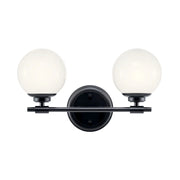 Kichler 55171 Benno 2-lt 15" Vanity Light-Black