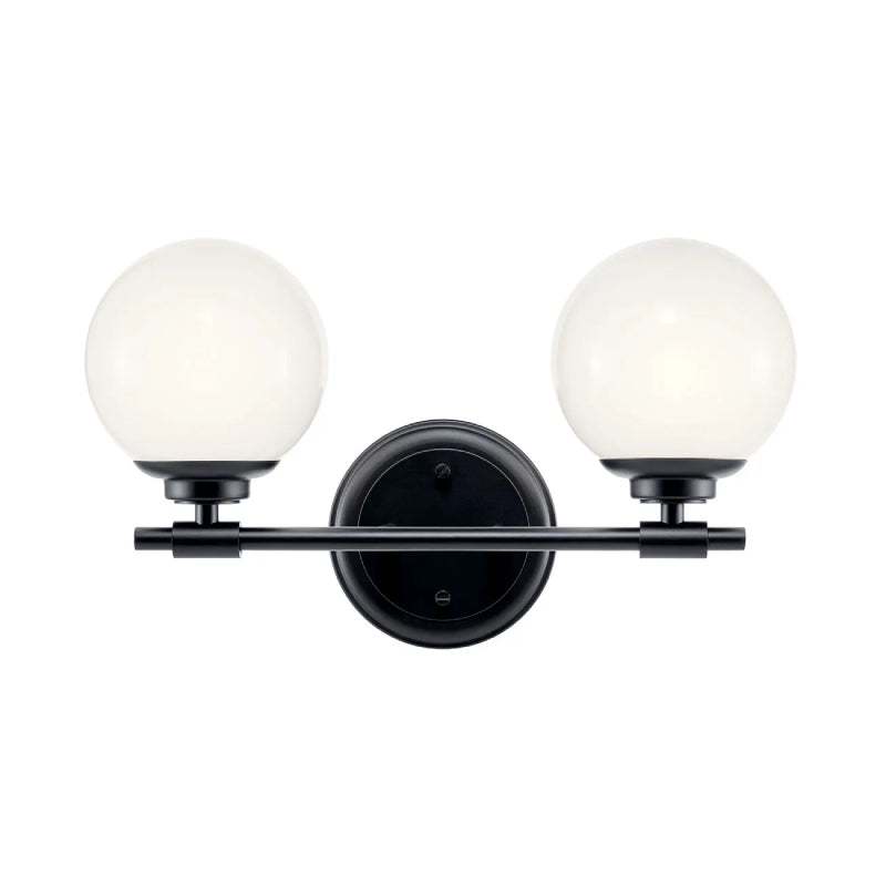 Kichler 55171 Benno 2-lt 15" Vanity Light-Black
