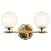 Kichler 55171 Benno 2-lt 15" Vanity Light-Champagne Bronze