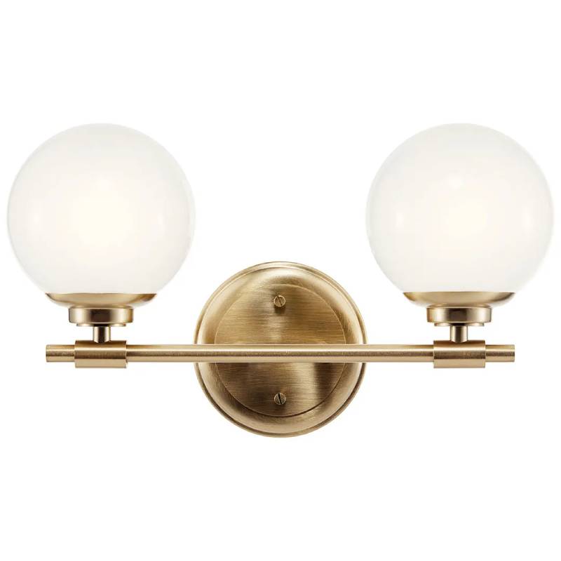 Kichler 55171 Benno 2-lt 15" Vanity Light-Champagne Bronze