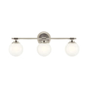 Kichler 55172 Benno 3-lt 25" Vanity Light-Polished Nickel