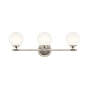 Kichler 55172 Benno 3-lt 25" Vanity Light-Polished Nickel