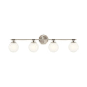 Kichler 55173 Benno 4-lt 34" Vanity Light - Polished Nickel/Brushed Nickel
