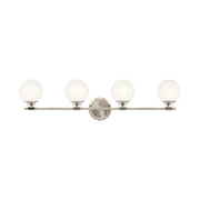 Kichler 55173 Benno 4-lt 34" Vanity Light - Polished Nickel/Brushed Nickel