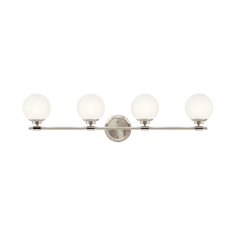 Kichler 55173 Benno 4-lt 34" Vanity Light - Polished Nickel/Brushed Nickel