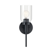 Kichler 55183 Madden 1-lt 15" Tall Wall Sconce - Black