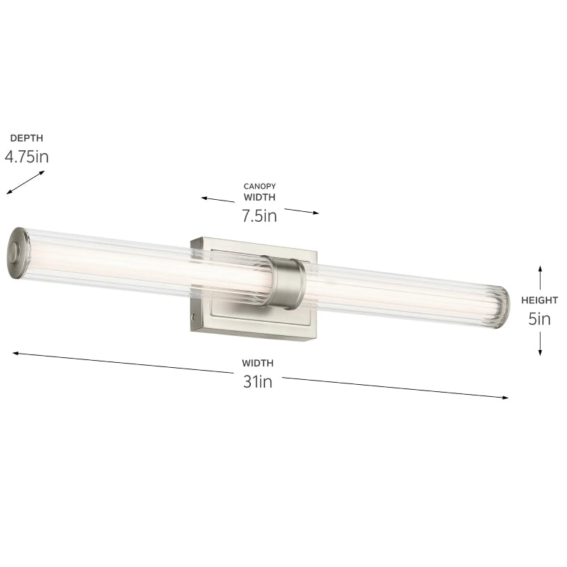 Kichler 55197 Laurene 1-lt 31" LED Vanity Light