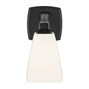 Kichler 55214 Marant 1-lt 10" Tall Wall Sconce - Black Opal Glass