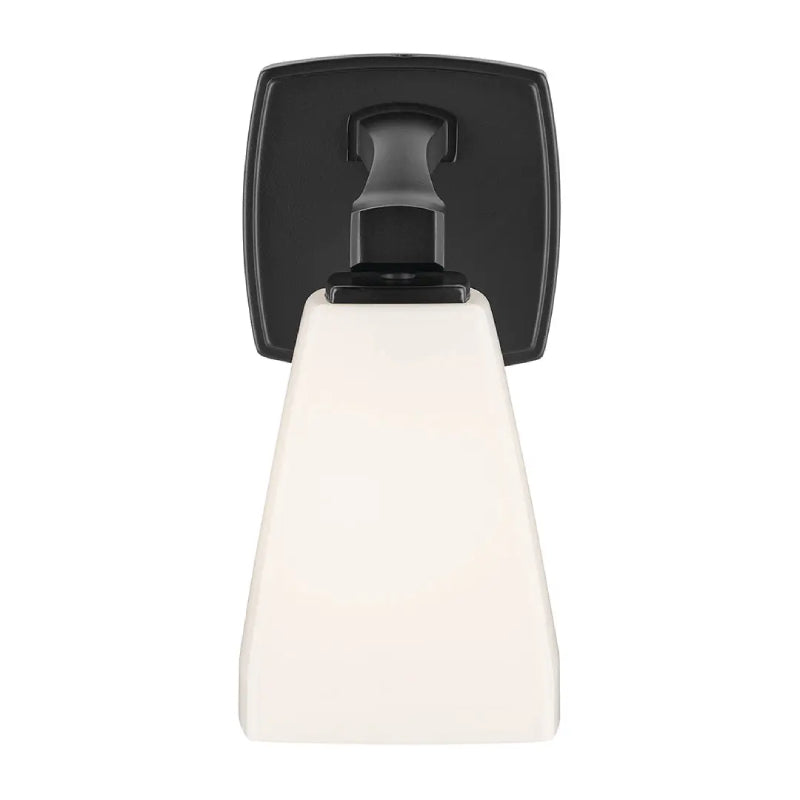 Kichler 55214 Marant 1-lt 10" Tall Wall Sconce - Black Opal Glass