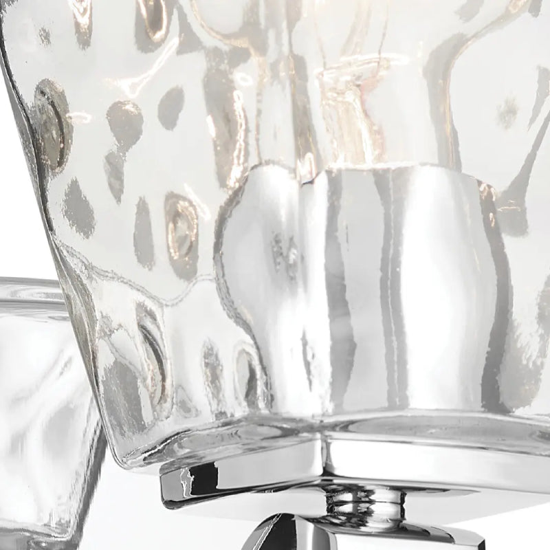 Kichler 55214 Marant 1-lt 10" Tall Wall Sconce - Chrome Clear Water Glass