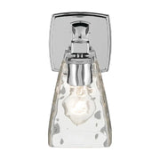 Kichler 55214 Marant 1-lt 10" Tall Wall Sconce - Chrome Clear Water Glass