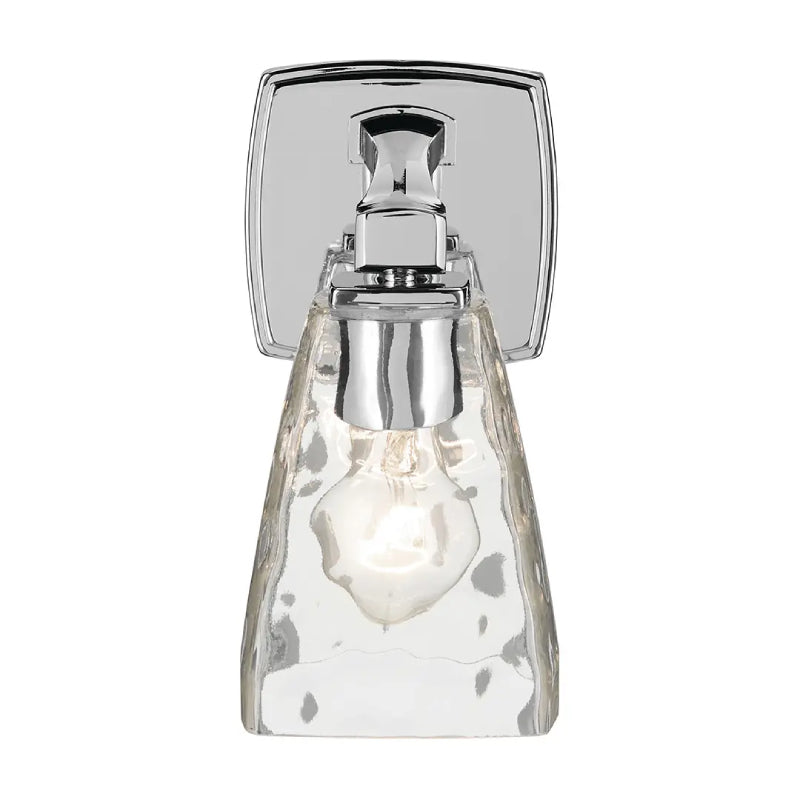 Kichler 55214 Marant 1-lt 10" Tall Wall Sconce - Chrome Clear Water Glass