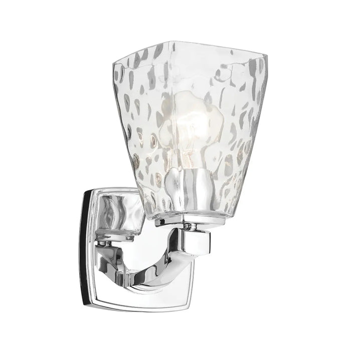 Kichler 55214 Marant 1-lt 10" Tall Wall Sconce - Chrome Clear Water Glass