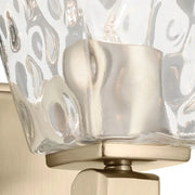 Kichler 55214 Marant 1-lt 10" Tall Wall Sconce - Champagne Bronze Clear Water Glass