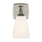 Kichler 55214 Marant 1-lt 10" Tall Wall Sconce - Brushed Nickel Opal Glass