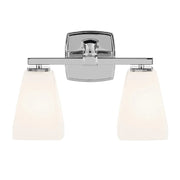 Kichler 55215 Marant 2-lt 14" Vanity Light - Chrome Opal Glass