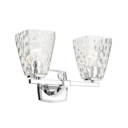 Kichler 55215 Marant 2-lt 14" Vanity Light - Chrome Clear Water Glass