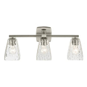 Kichler 55216 Marant 3-lt 24" Vanity Light - Brushed Nickel Clear Water