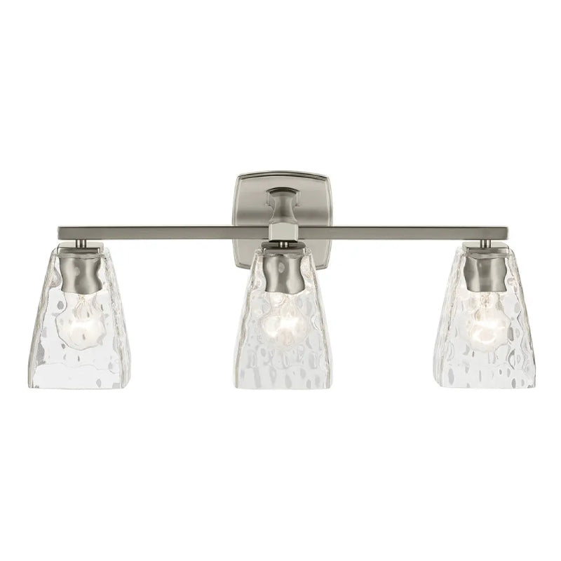 Kichler 55216 Marant 3-lt 24" Vanity Light - Brushed Nickel Clear Water