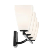 Kichler 55217 Marant 4-lt 33" Vanity Light - Black Opal Glass
