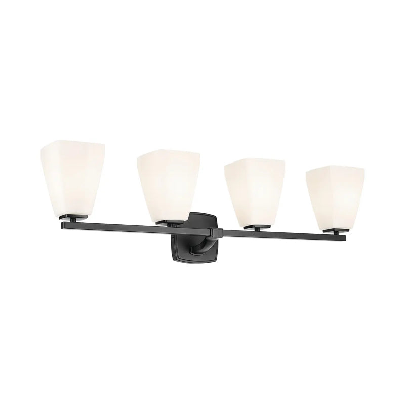 Kichler 55217 Marant 4-lt 33" Vanity Light - Black Opal Glass