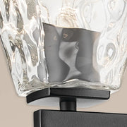 Kichler 55217 Marant 4-lt 33" Vanity Light - Black Clear Water Glass