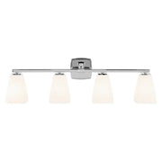 Kichler 55217 Marant 4-lt 33" Vanity Light - Chrome Opal Glass