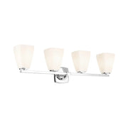 Kichler 55217 Marant 4-lt 33" Vanity Light - Chrome Opal Glass