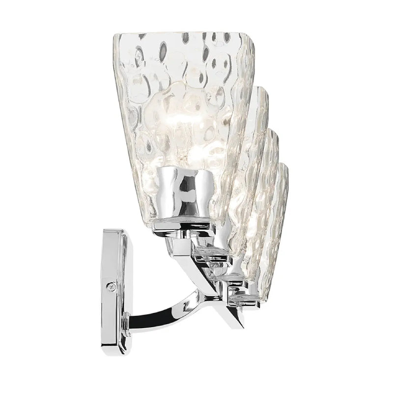 Kichler 55217 Marant 4-lt 33" Vanity Light - Chrome Clear Water Glass