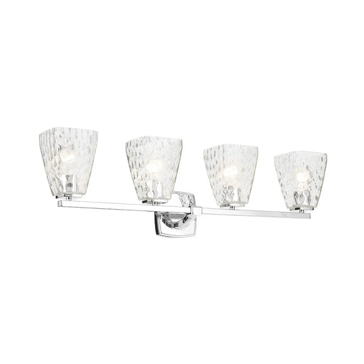 Kichler 55217 Marant 4-lt 33" Vanity Light - Chrome Clear Water Glass