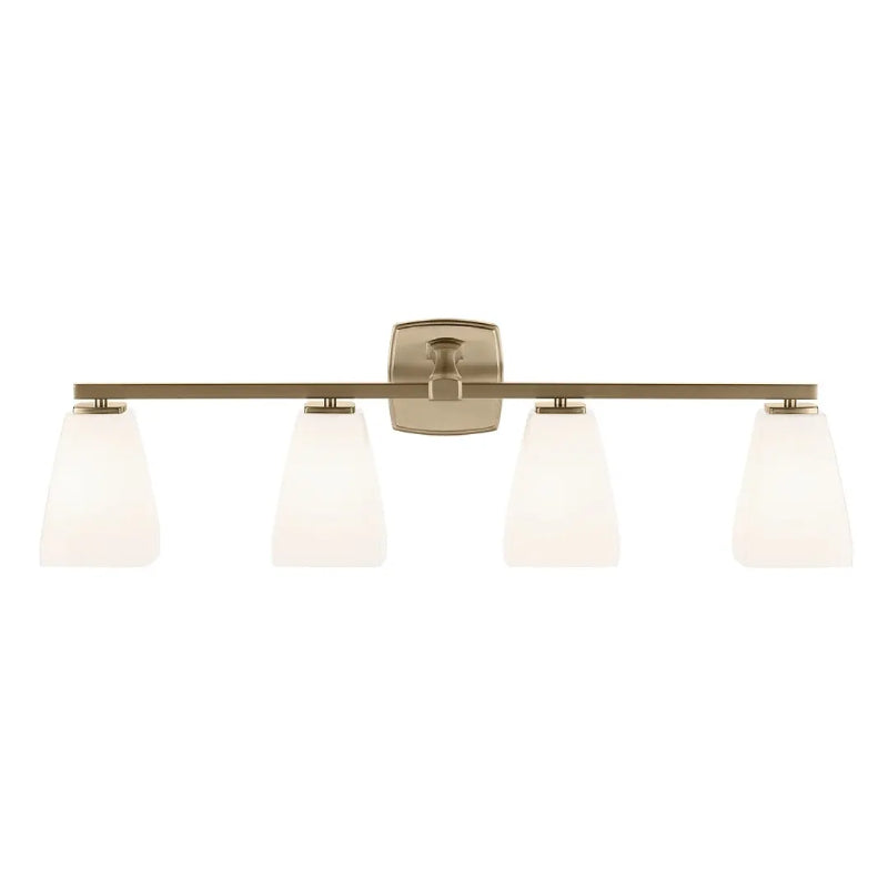 Kichler 55217 Marant 4-lt 33" Vanity Light - Champagne Bronze Opal Glass