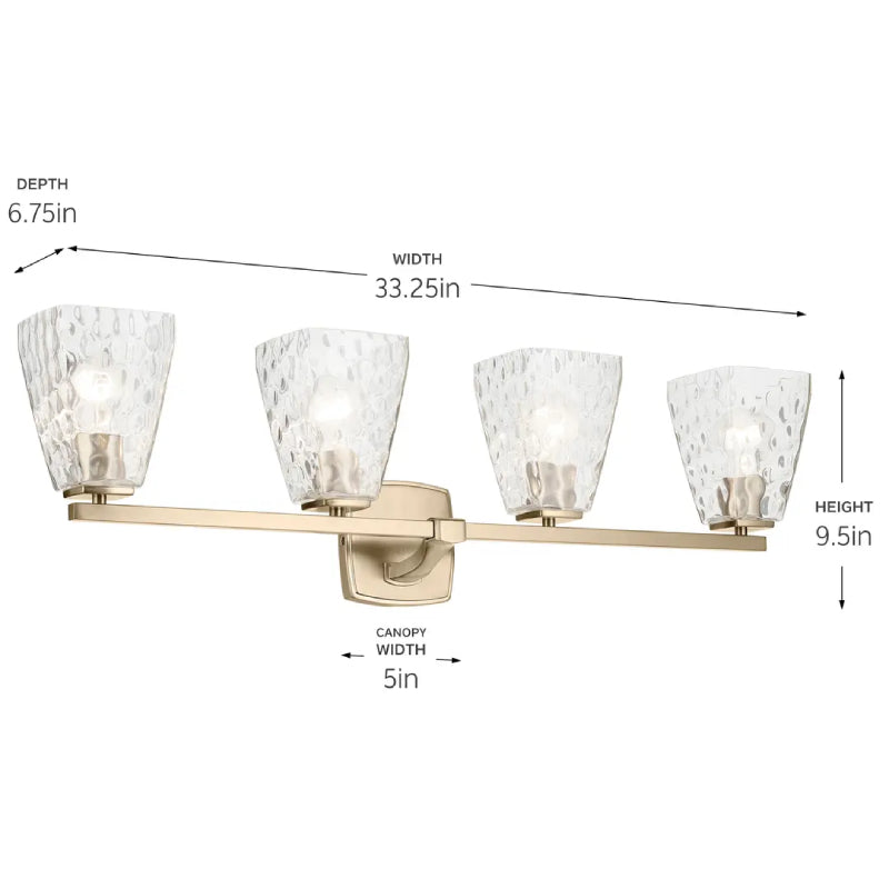 Kichler 55217 Marant 4-lt 33" Vanity Light